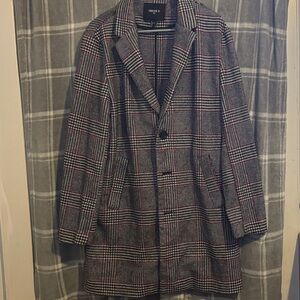 Forever 21 Black and White Checkered Blazer